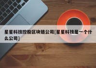 星星科技控股区块链公司[星星科技是一个什么公司]